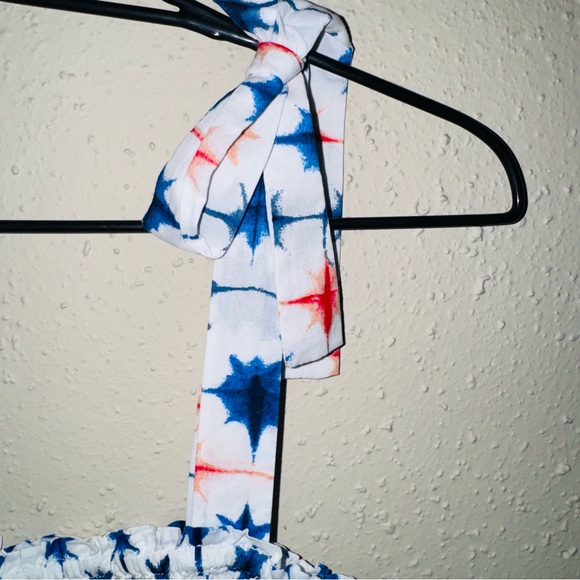 J. Crew Smocked Bow Tie Sleeve Festive Midi Dress - Picture 5 of 7